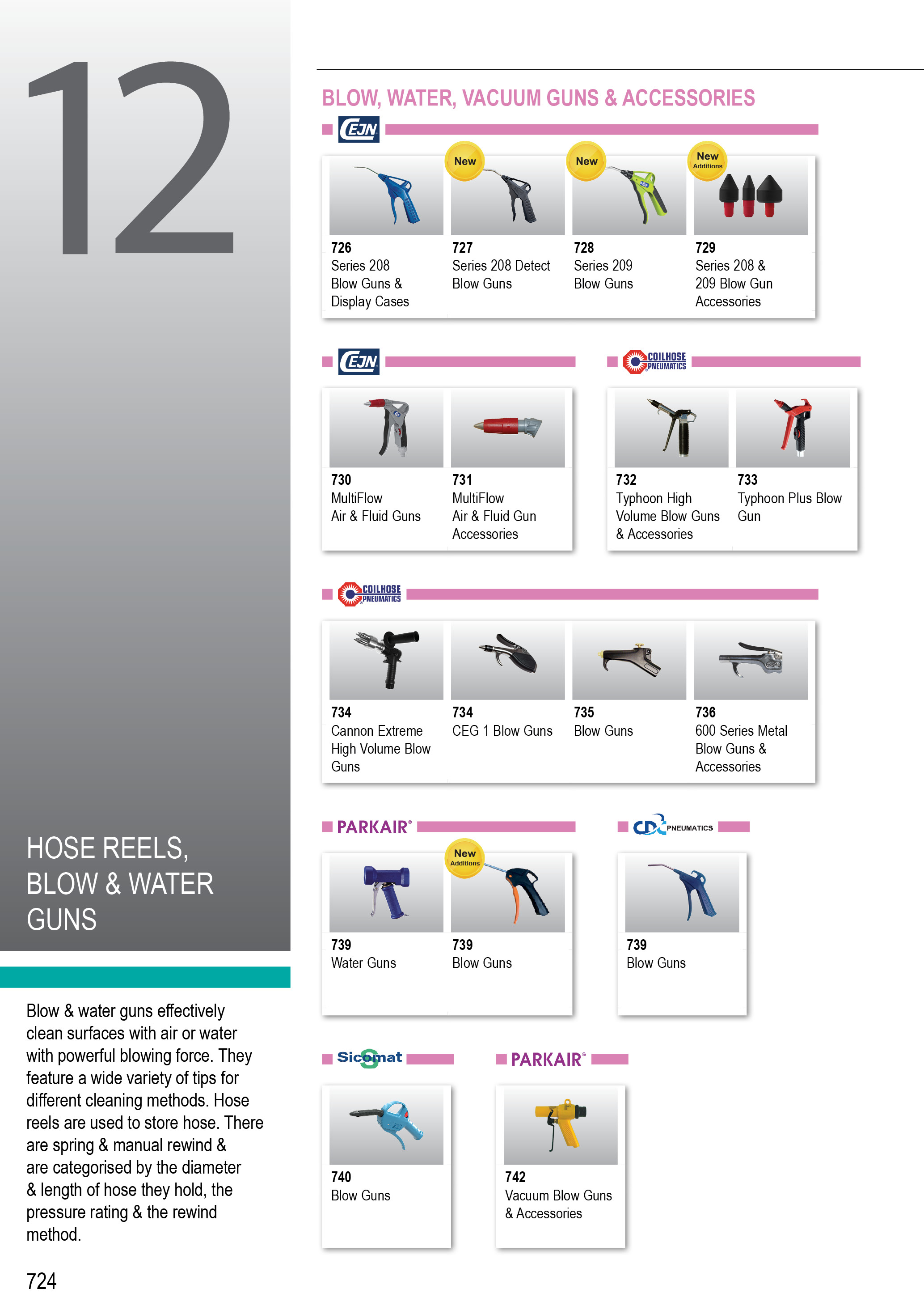Hose Reels, Blow & Water Guns