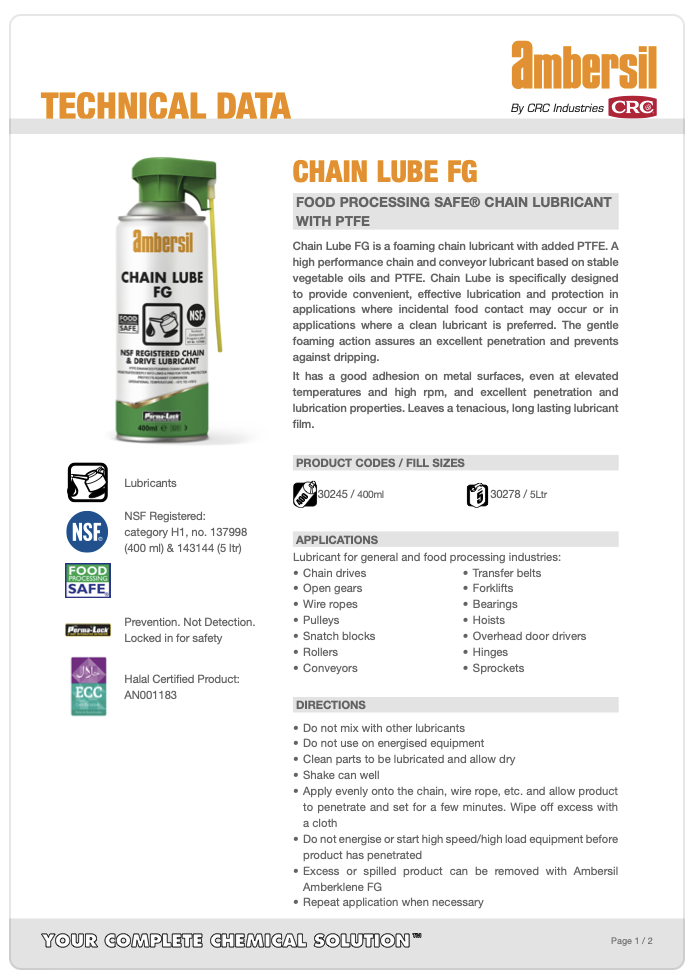 Chain Lube FG