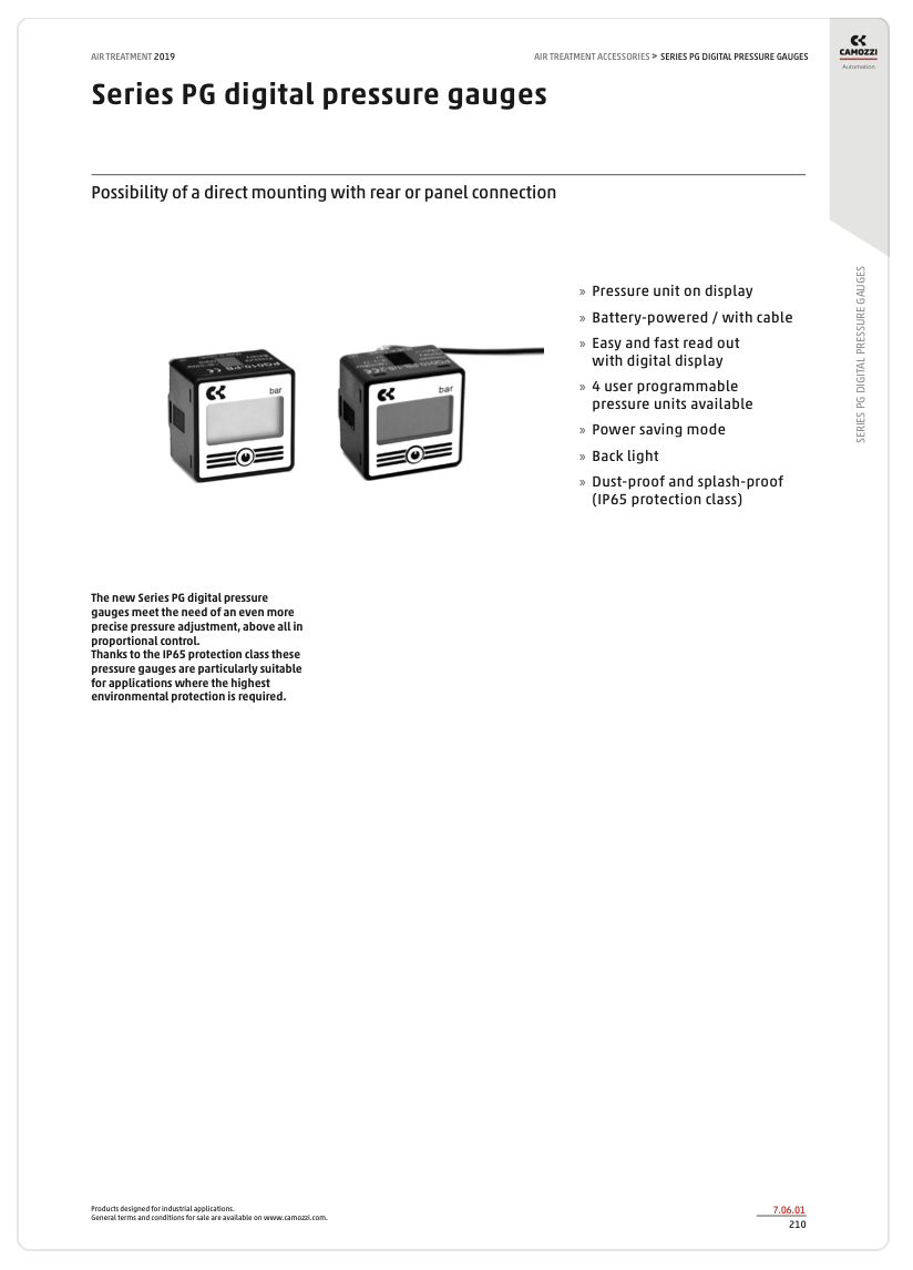 Series PG Digital Pressure Gauges