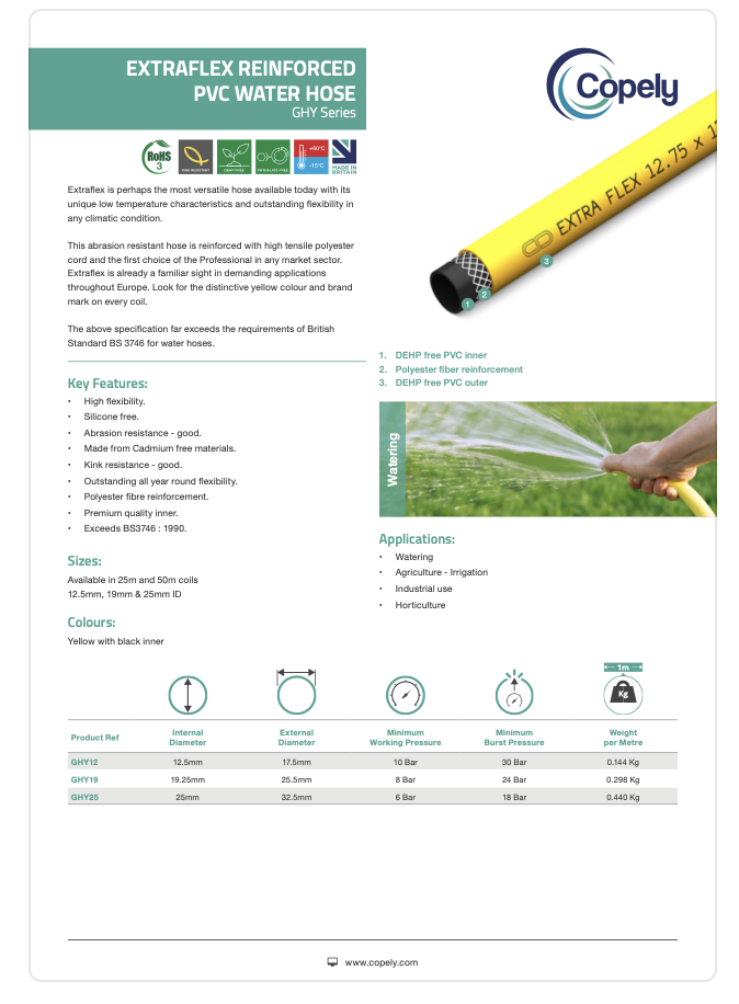 Extraflex Reinforced PVC Water Hose