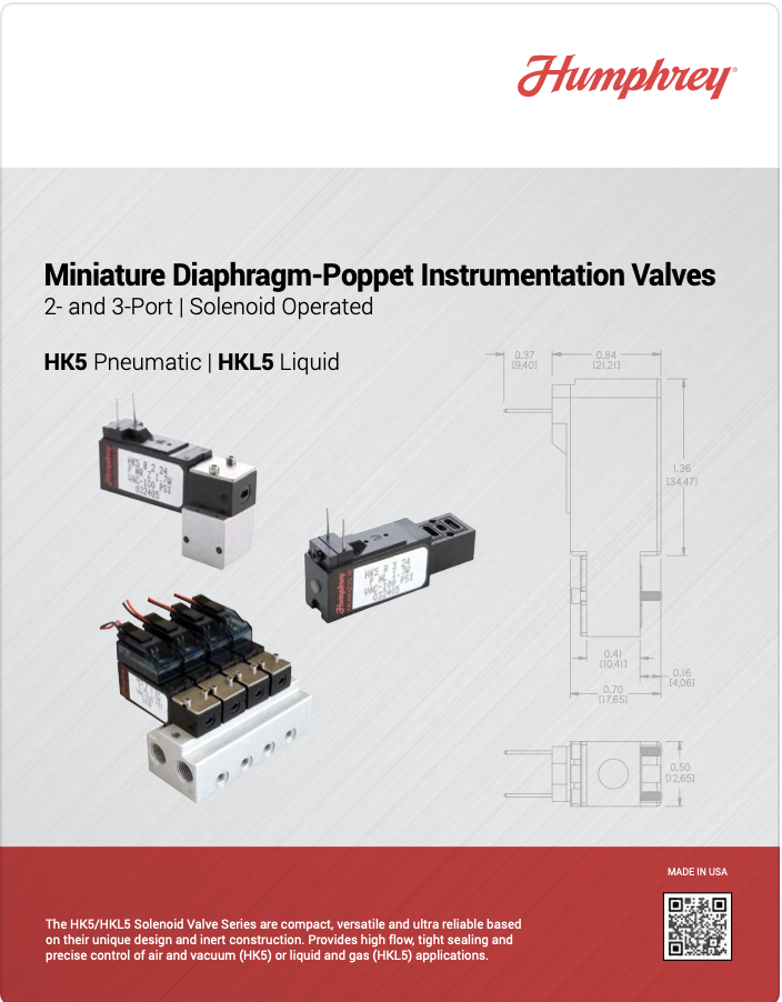 Miniature Diaphragm-Poppet Instrumentation Valves