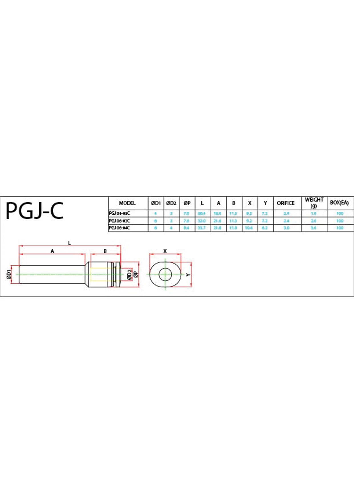 PGJ-C Data Sheet ( 100 KB )