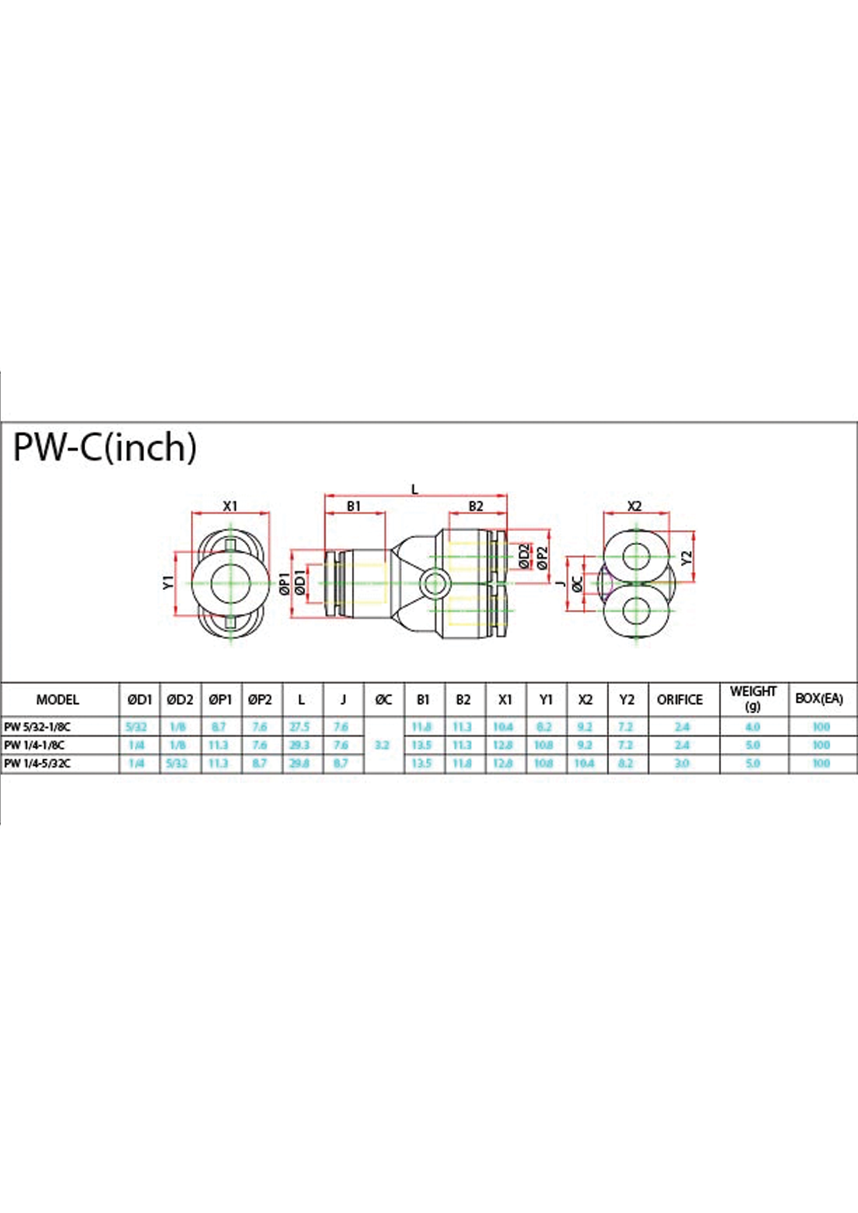 PW-C (Inch) Data Sheet ( 114 KB )