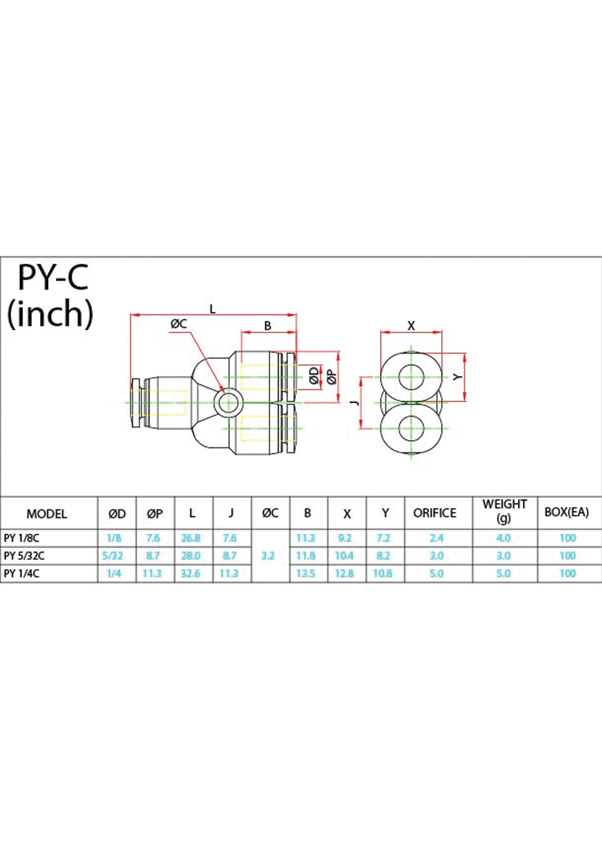 PY-C (Inch) Data Sheet ( 104 KB )