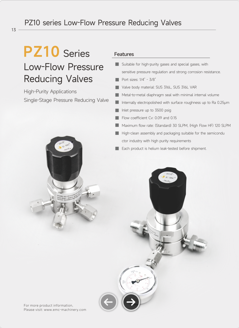 Pressure Reducing Valves (PZ10)