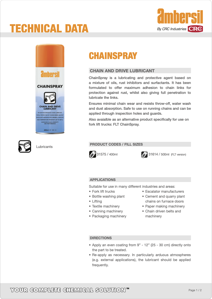 Chainspray