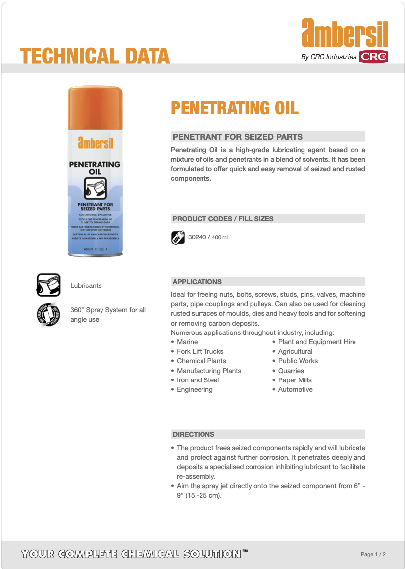 Penetrating Oil