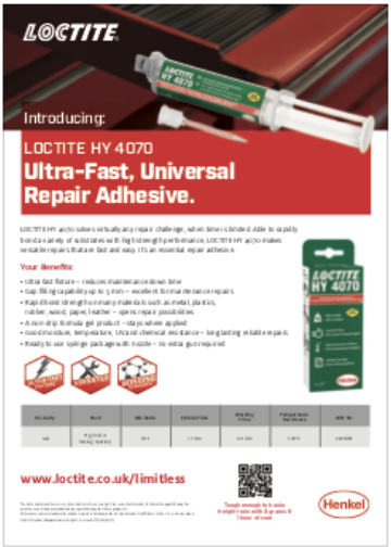 Ultra-fast Universal Repair Adhesive