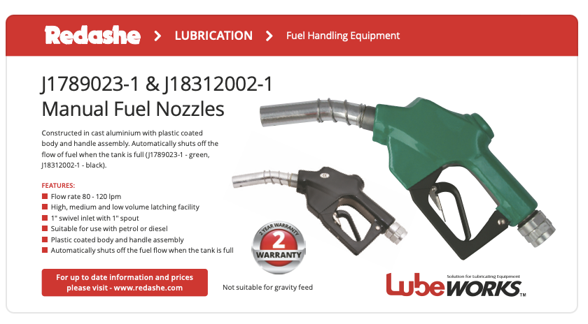 Manual Fuel Nozzles