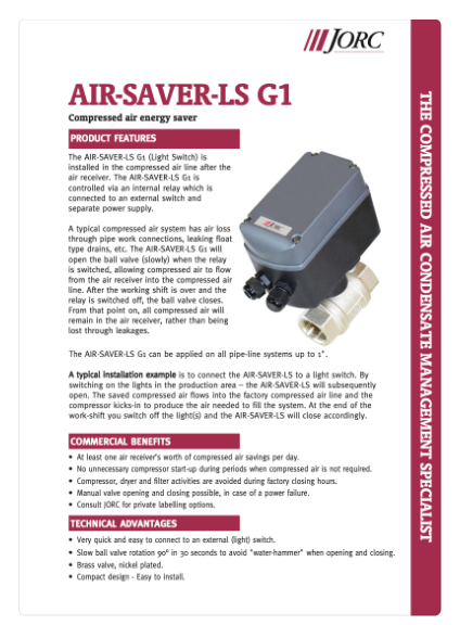 2022 Air Saver LS G1 Compressed Air Energy Saver