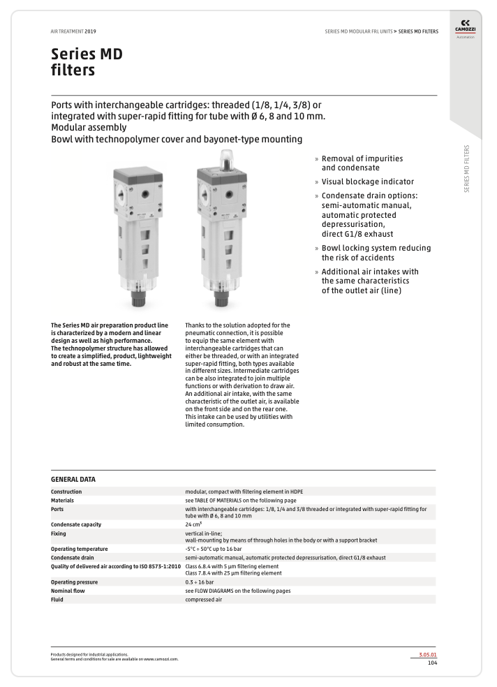 Series MD Filters