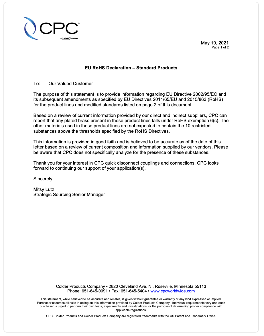 CPC â€“ Standard Products