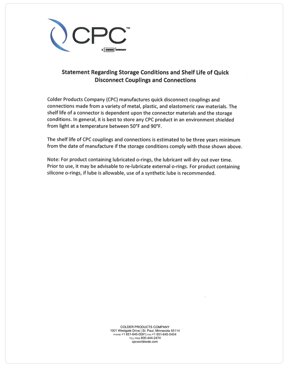 CPC â€“ Storage Conditions