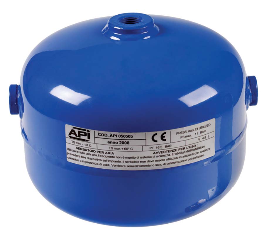 Mini Air Receiver 11 Bar - 2 Port Capacity: 2.5 Litres - Part number AIRREC-M2.5L