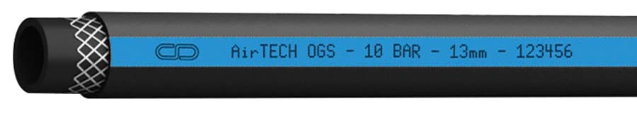 COPELY - Airtech OGS - Compressed Air Hose – Blue 25 m Coils - Part number ATOGS25-25