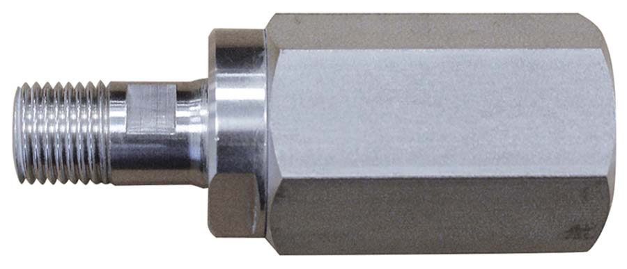 PARKAIR - Slow Speed Straight Swivel Joint - Male BSPP 60° / Female BSPP 316 Stainless Steel . - Part number BGGL06/SS