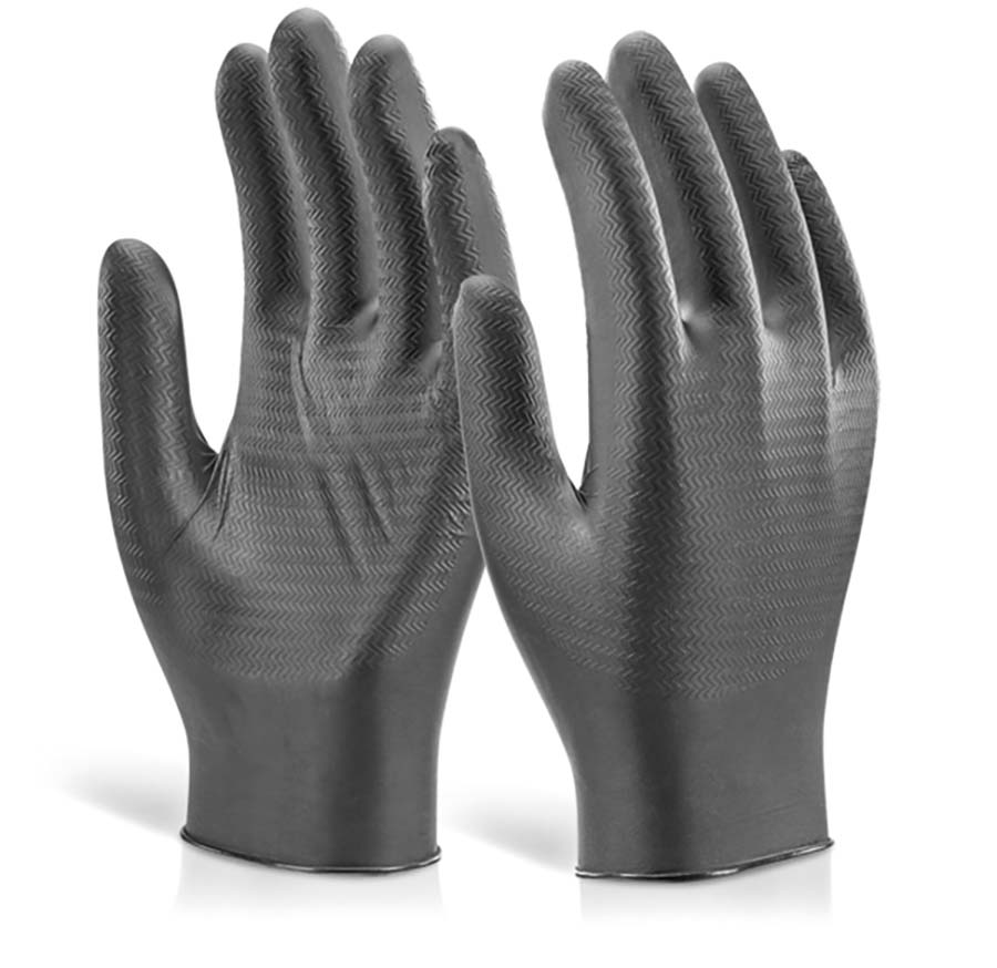 PARKAIR - Nitrile Disposable Gripper Gloves - Part number BGZNDG10BLXL