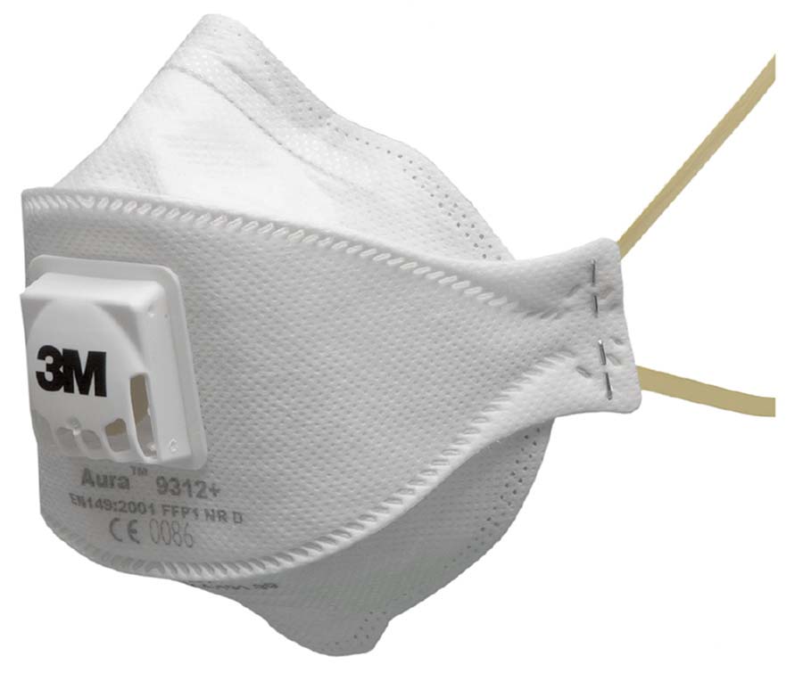 3M - Valved Flat-Fold Particulate Respirator - Part number BT9312PLUS
