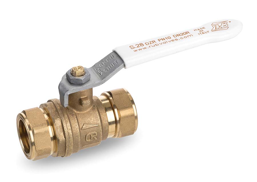 RUB - Dezincification Resistant Female Compression Ends . - Part number B/V-S28F28