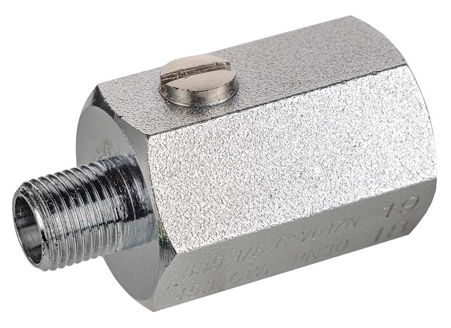 PARKAIR - High Pressure With Screwdriver Slot BSPP Male / BSPP Female - Part number B/V-S35CM3