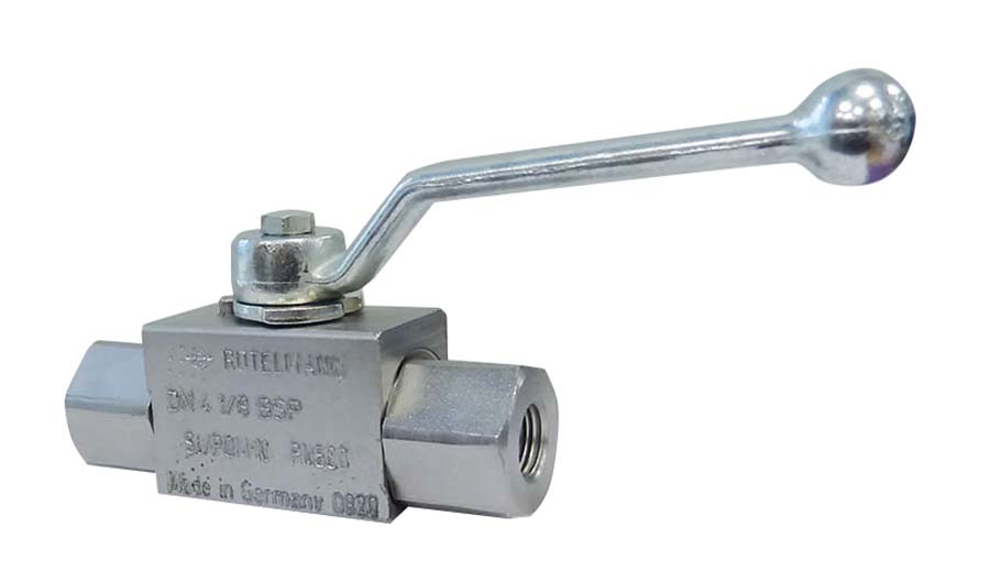 RÖTELMANN - 2-Way Ball Valve – BSPP Female ISO 228-1 . - Part number B/VBKH-02