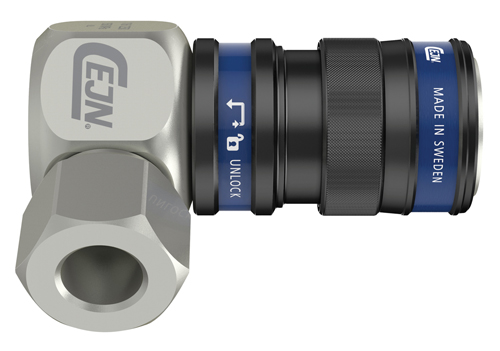 CEJN - 116 Series - Angled Connection - Integrated Swivel CONNECTION: 1/4" BSPP - Part number C101161250
