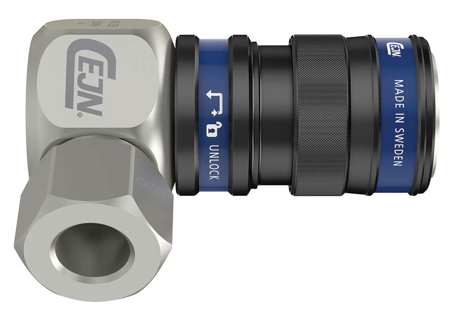 CEJN - 116 Series - BSPP Female Angled Connection CONNECTION: 1/4" BSPP - Part number C101161230