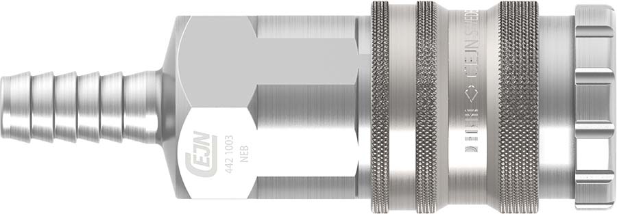 CEJN Series 442 - Hose Barb Connection: 19 mm 3/4"" - Part number C104421007