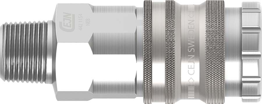CEJN Series 442 - Male Thread Male Thread: 1/2" BSPT - Part number C104421155