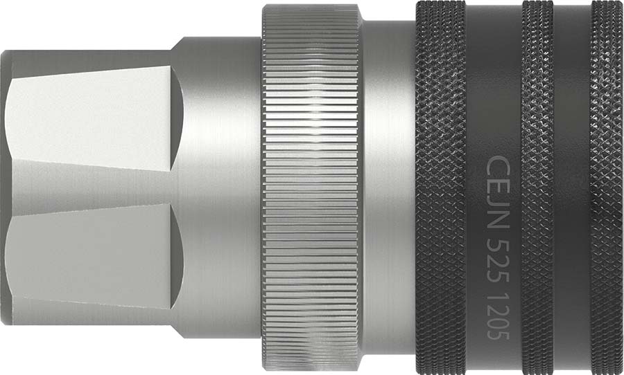 CEJN - CEJN Series 525 – valved CONNECTION: 1/4" BSPP - Part number C105251202