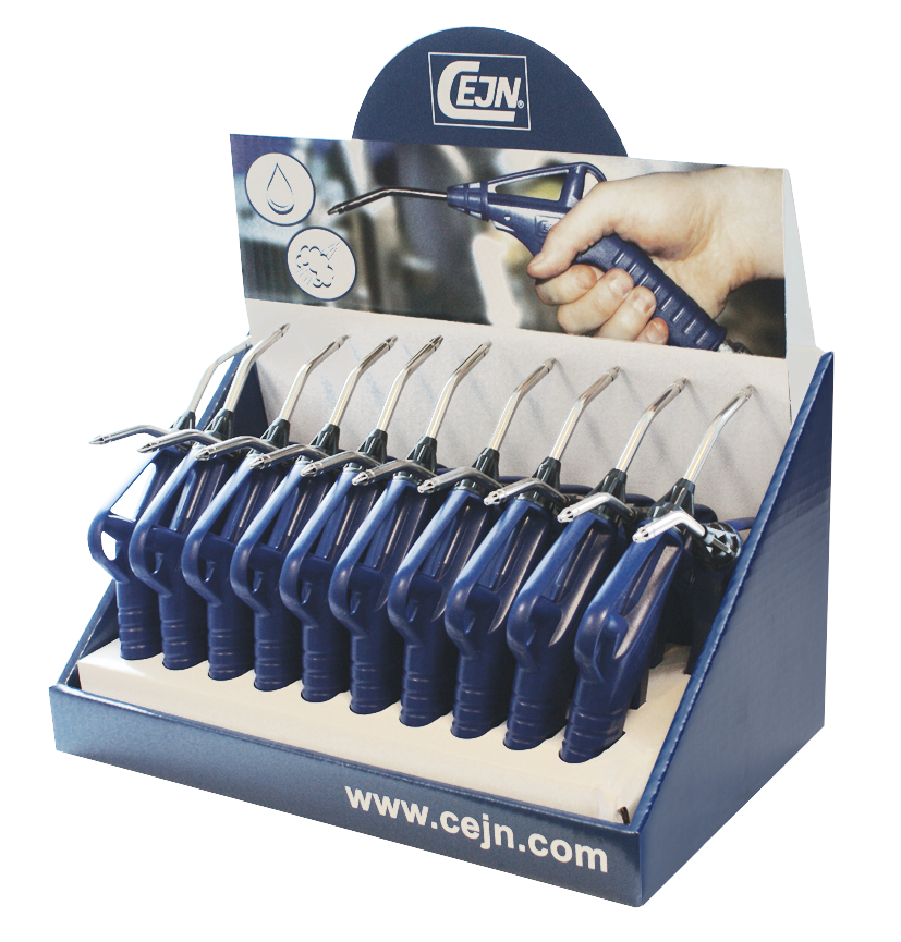 CEJN - 20 piece 208 star-tip blow gun display case - Part number C112089986