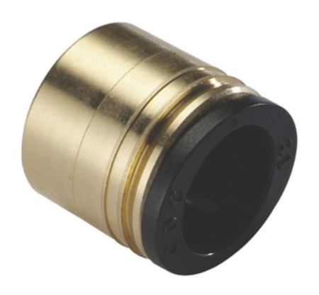 Fevas Tube Size 8mm-3//8 PT Thread Pneumatic Brass Bulkhead Fitting
