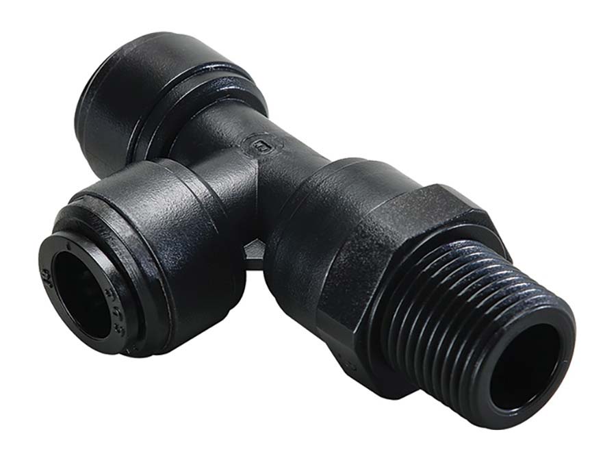 CDC - HRST BSPT swivel run tee - Part number CDHRST0402