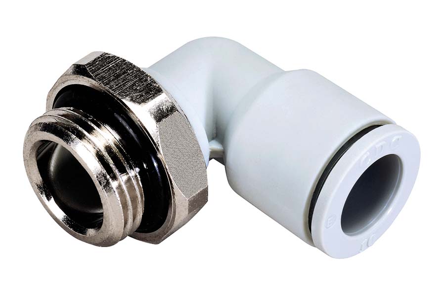 CDC - MPL Swivel BSPP Male Elbow With O-Ring - Part number CDMPL06G01W