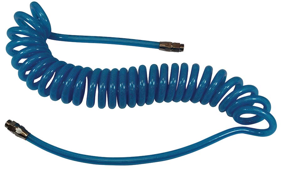 CO-PRE Translucent Blue - BSPT 15 Ft Coil Length Od Ins: 9/16 Id Ins: 3/8 Thread BSPP: 3/8" Pressure Bar: 14" - Part number CO-PRE3815B-TP