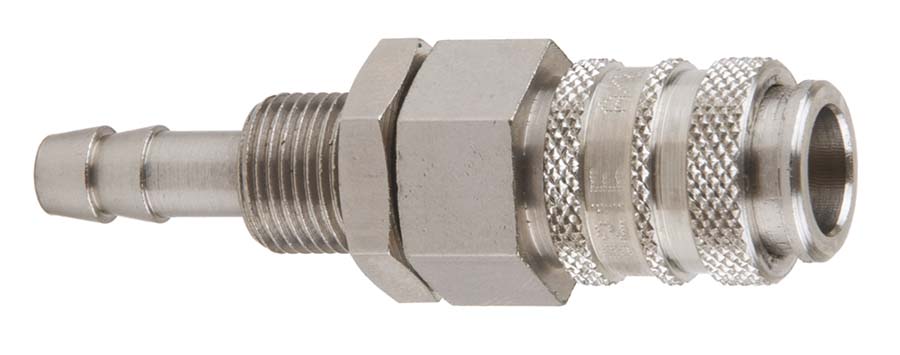 PARKAIR Series 21 - Panel Mount Hose Barb Tube: 4 mm - Part number CP21-MG04N