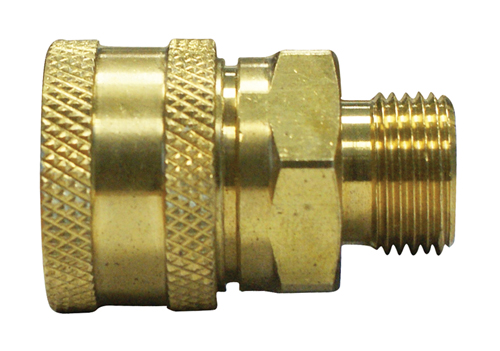 PARKAIR - Unplated Brass Couplings BSPT Male - FKM Seal - Part number CP45-1157
