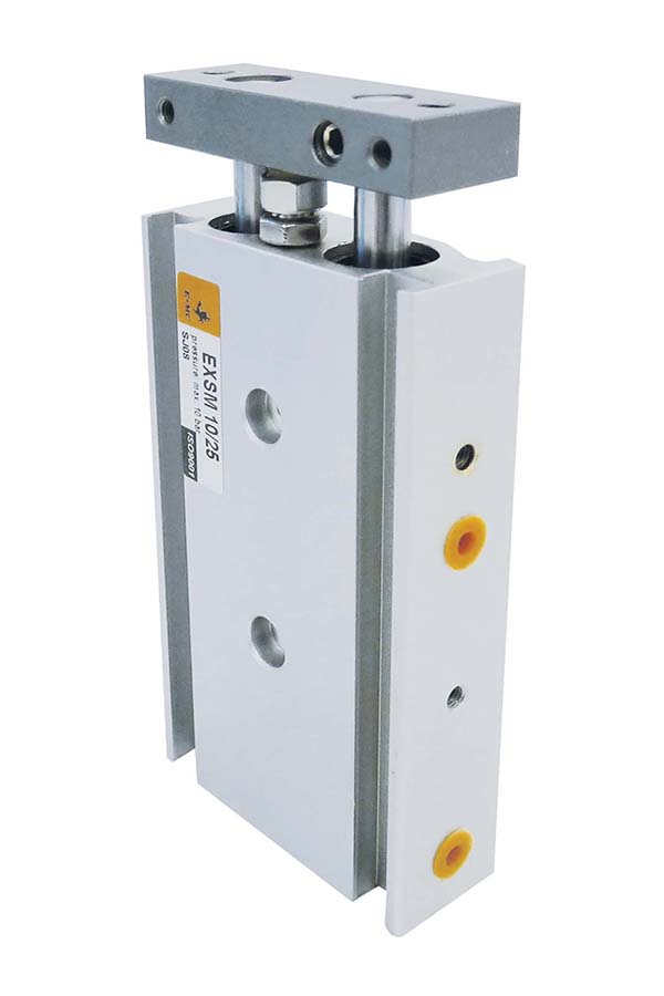E.MC - EXS Series Guided Cylinders - 10mm Bore Bore: 10mm, Stroke: 75mm - Part number EM-EXSM10X75-S