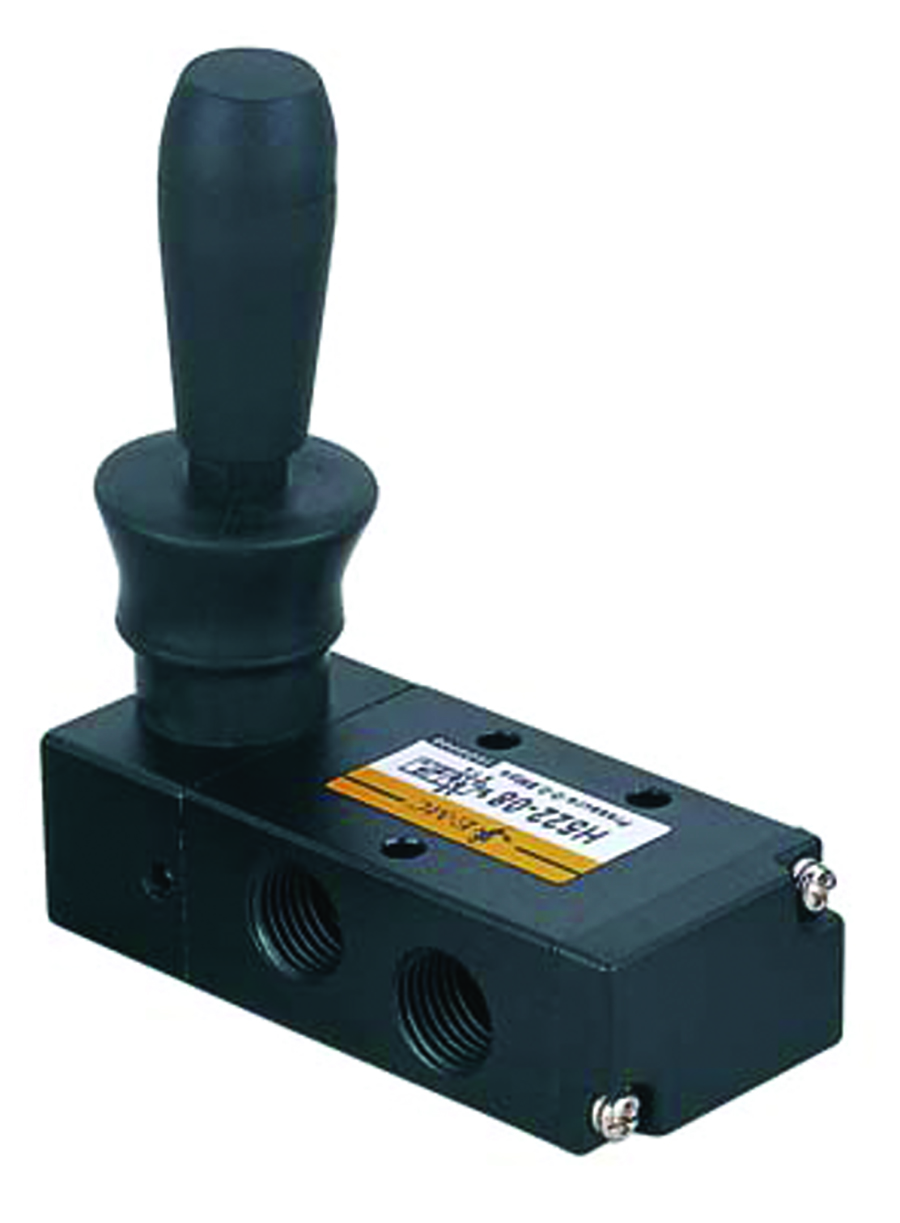 E.MC - 3/2 Lever / Lever - Detented Function: 3/2, Port: 1/4" - Part number EM-H322-08