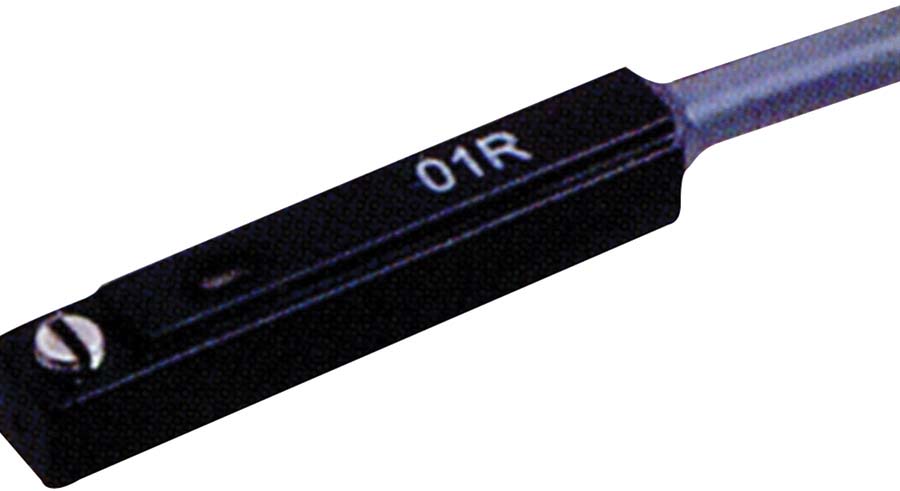 E.MC - HX-01 Magnetic Switch - For use with SE Series Standard reed switch 2 wire. Normally open. Operating voltage 5-240 V DC/AC. Red LED indicator 1 m flying lead. IP67 rated. - Part number EM-HX-01R