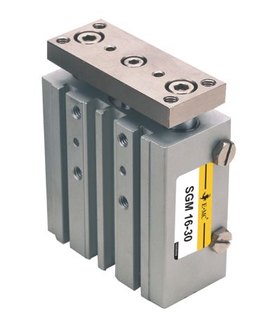 E.MC - SGM Series Triple Rod Guided Cylinders - 20mm Bore Bore: 20mm, Stroke: 25mm - Part number EM-SGM20X25-S