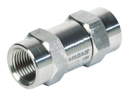 Check Valves - NPT Female - Imperial Female Thread: 1/4" NPT - Pressure: 3000 psi - Part number FK-CVSSFNS41