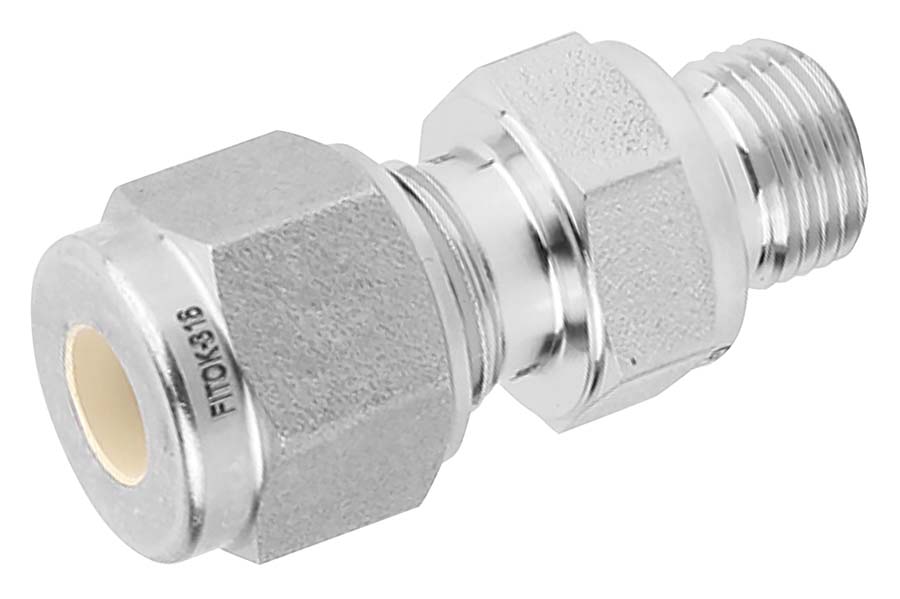 PARKAIR - Connector - BSPP Male - Imperial Tube Od: 1/8" Male: 1/8"" BSPP" - Part number FK-SSCMFL2RS2