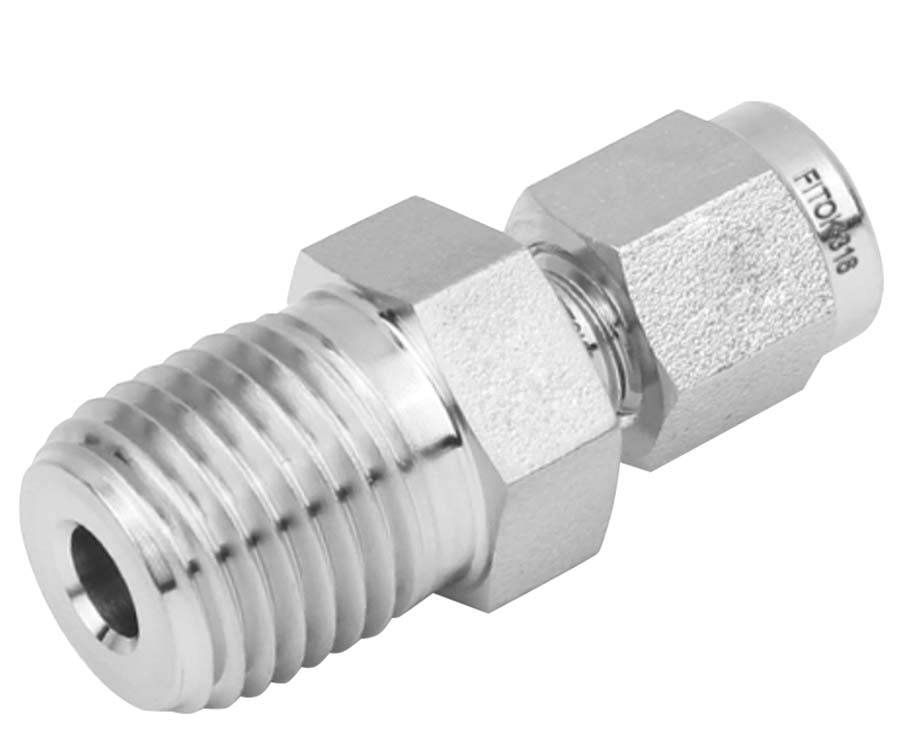 PARKAIR - Connector - BSPT Male - Imperial Tube Od: 3/8" Male: 3/8"" BSPT" - Part number FK-SSCMFL6RT6