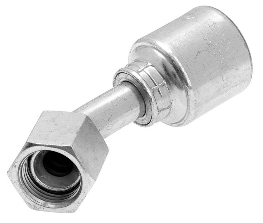 EXITFLEX - 45° Swept Elbow - JIC Female Swivel with O-Ring Seal - Part number G304G04FJX4