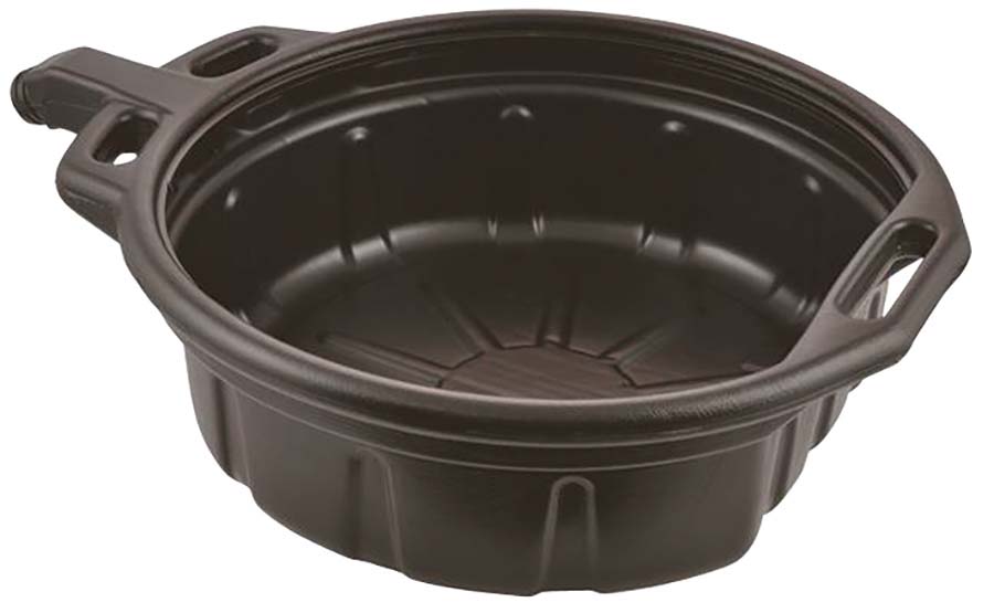 High Density Polyethylene Oil Drain Pan - 16 Litre Capacity Black - Part number GR-ZODP16
