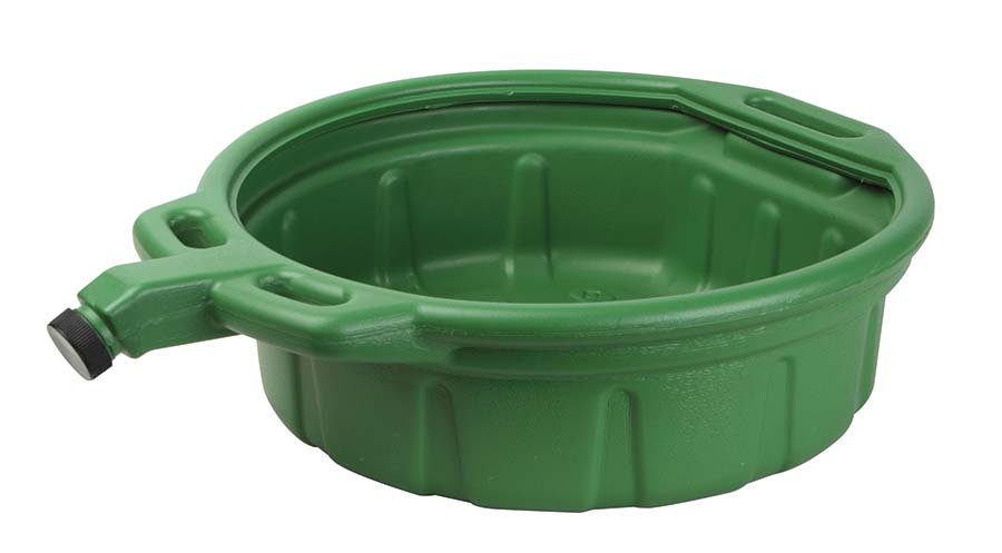 High Density Polyethylene Oil Drain Pan - 16 Litre Capacity Green - Part number GR-ZODP16GN