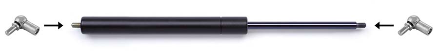 Swift & Sure Gas Springs (Pair) 10 - 23 mm Std Range . - Part number GS-SWV1B4100140B4L