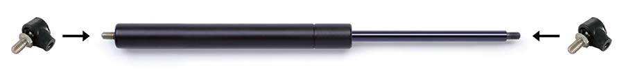 Swift & Sure Gas Springs (Pair) 6 - 15 mm Std Range . - Part number GS-SWV6P1060095P1L