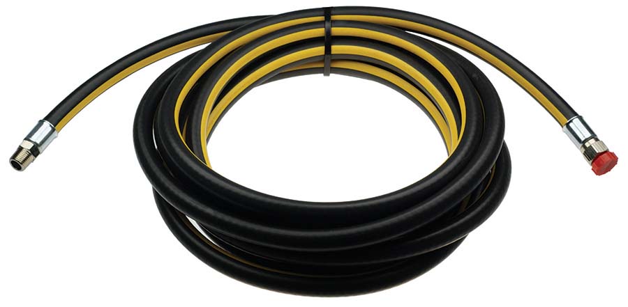 COPELY - H-GP – Black With Yellow Stripe – 1/4" BSPT Male x 1/4" BSPP Female Thread . - Part number H-GP-06-05